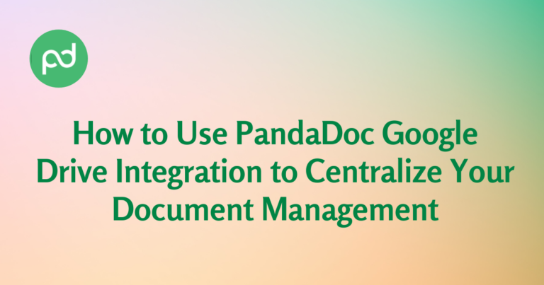 Google Drive Integration with PandaDoc