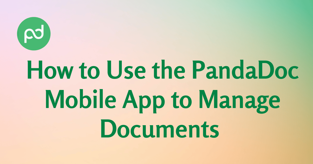 PandaDoc Mobile App