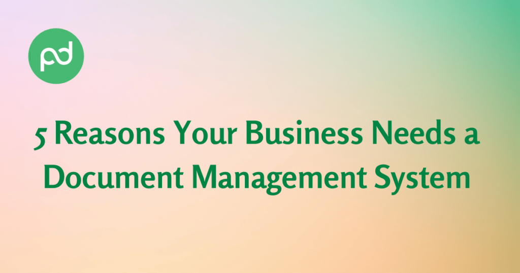 Why need Document Management System