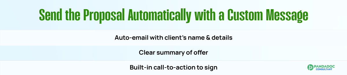 Send the Proposal Automatically with a Custom Message